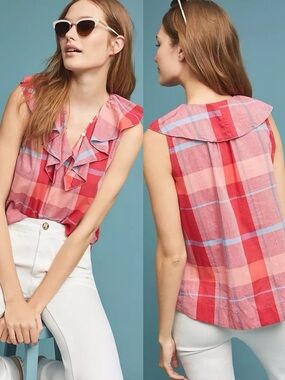 Isabella Sinclair Andover Ruffled Top size XS Petite